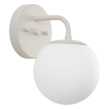 Louis Parisian Globe Metal/Frosted Glass Modern Contemporary LED Vanity